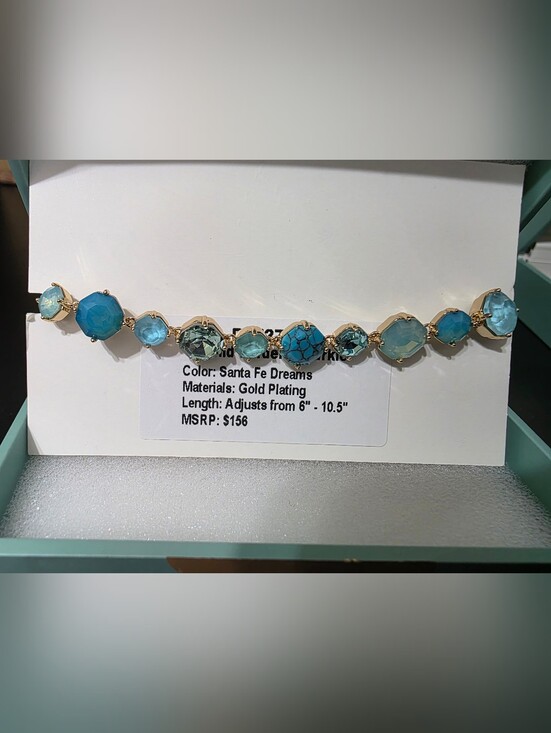Bomb Party Jewelry - Santa Fe Dreams Gold-Plated Jewel Candy Bracelet